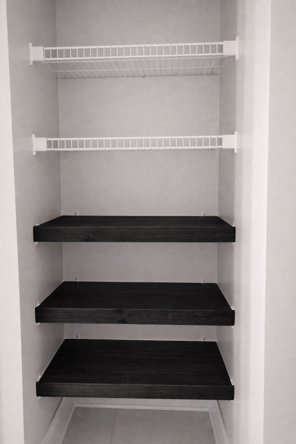 Wood Shelf Cover - Classic Black Stain Color