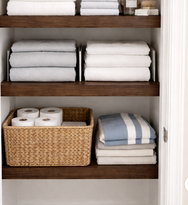 Wood Shelf Cover - Dark Walnut Stain Color