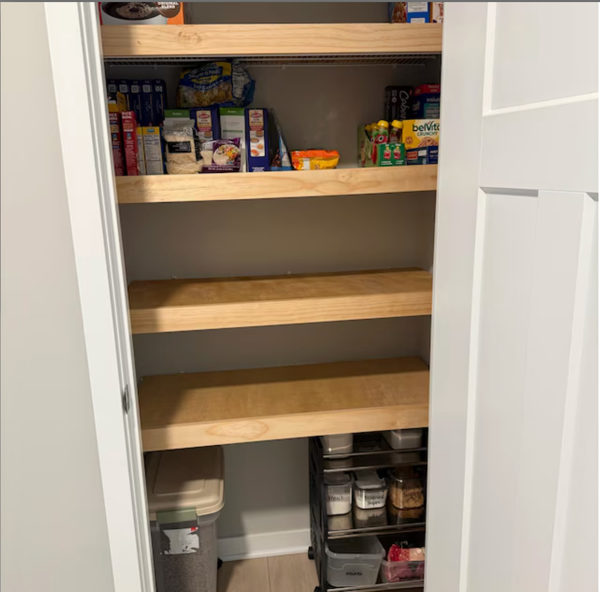 Wood Shelf Cover - Natural Stain Color