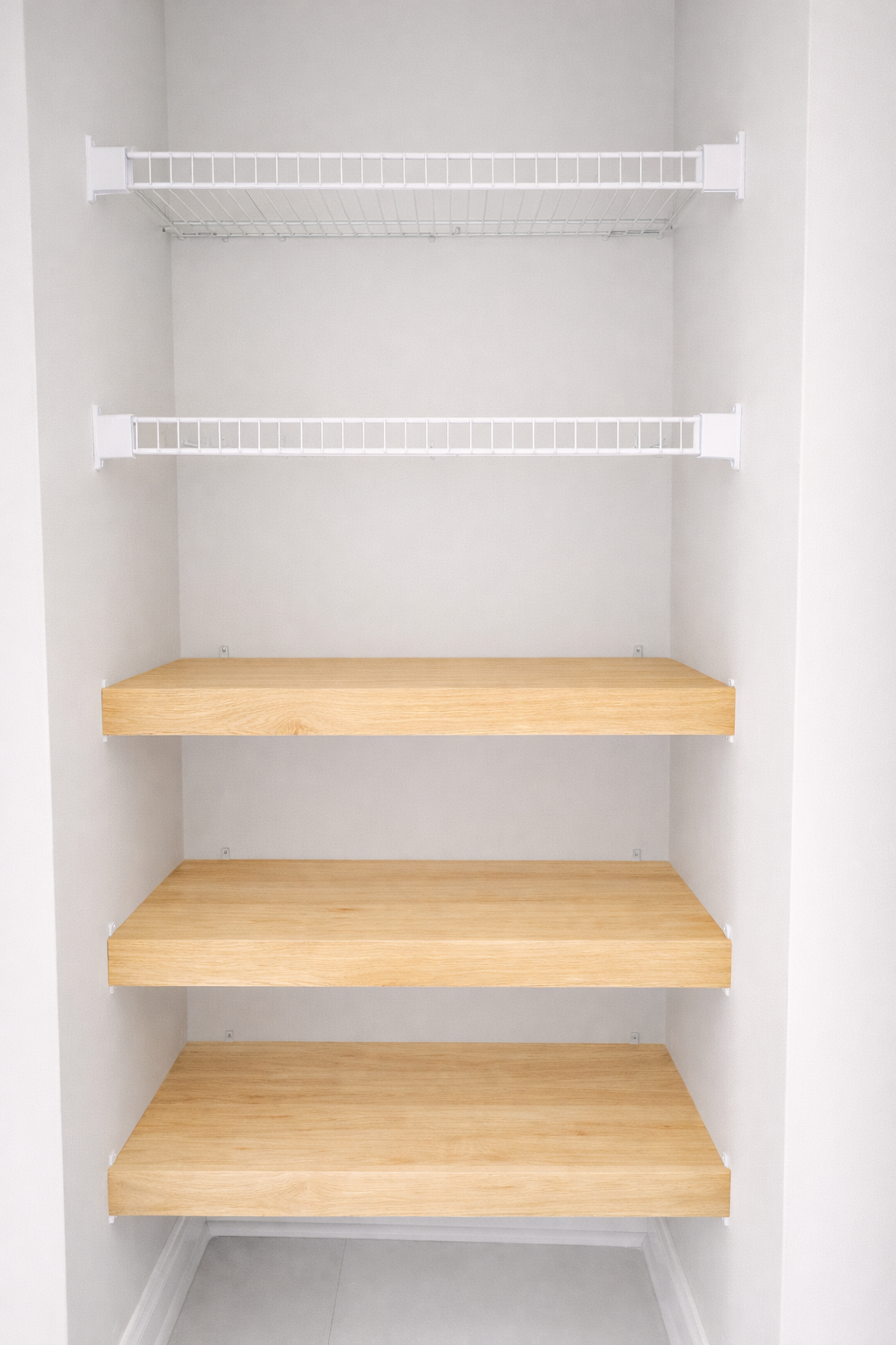 Wood Shelf Cover - Natural Stain Color