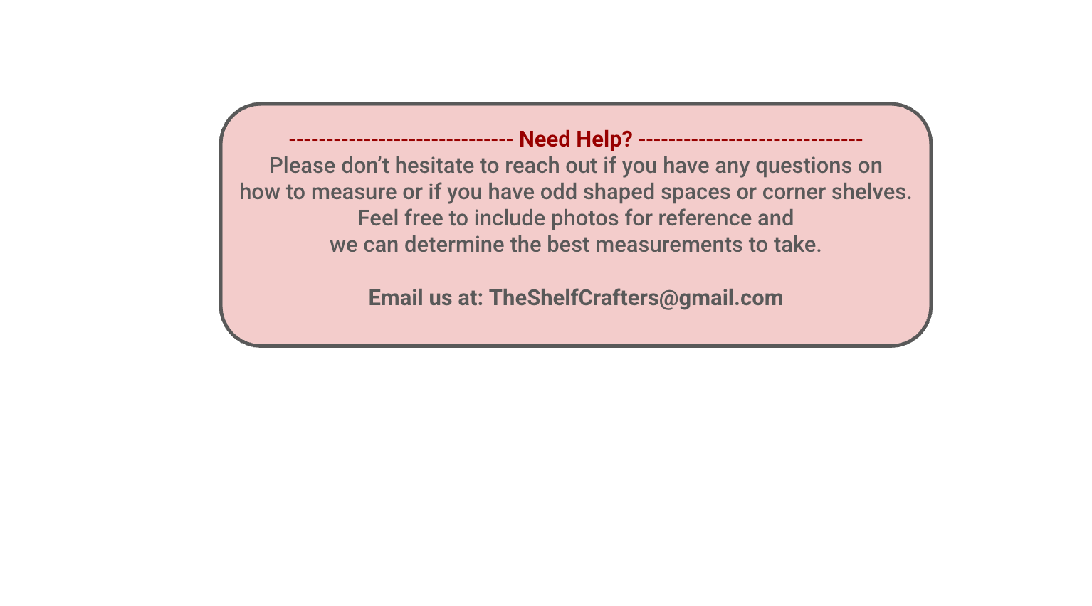 Wood Shelf Cover - Red Oak Stain Color