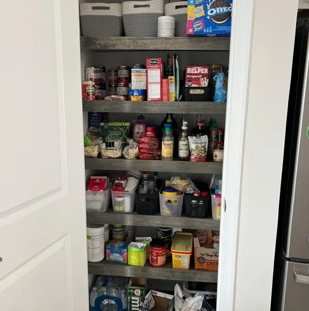 Wood Shelf Cover - Smoke Gray Stain Color