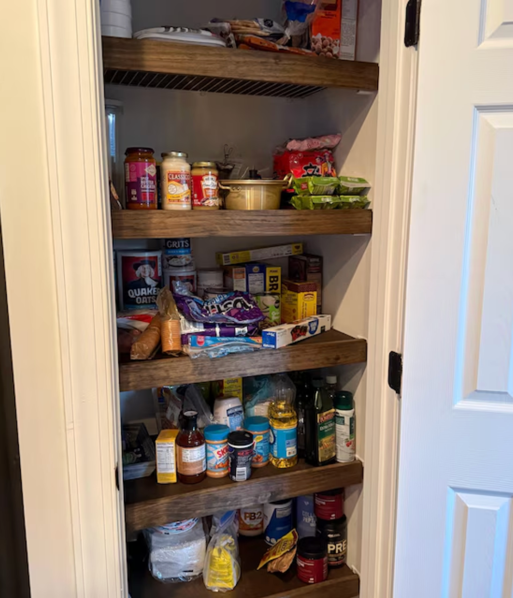 Wood Shelf Cover  - Dark Walnut Stain Color