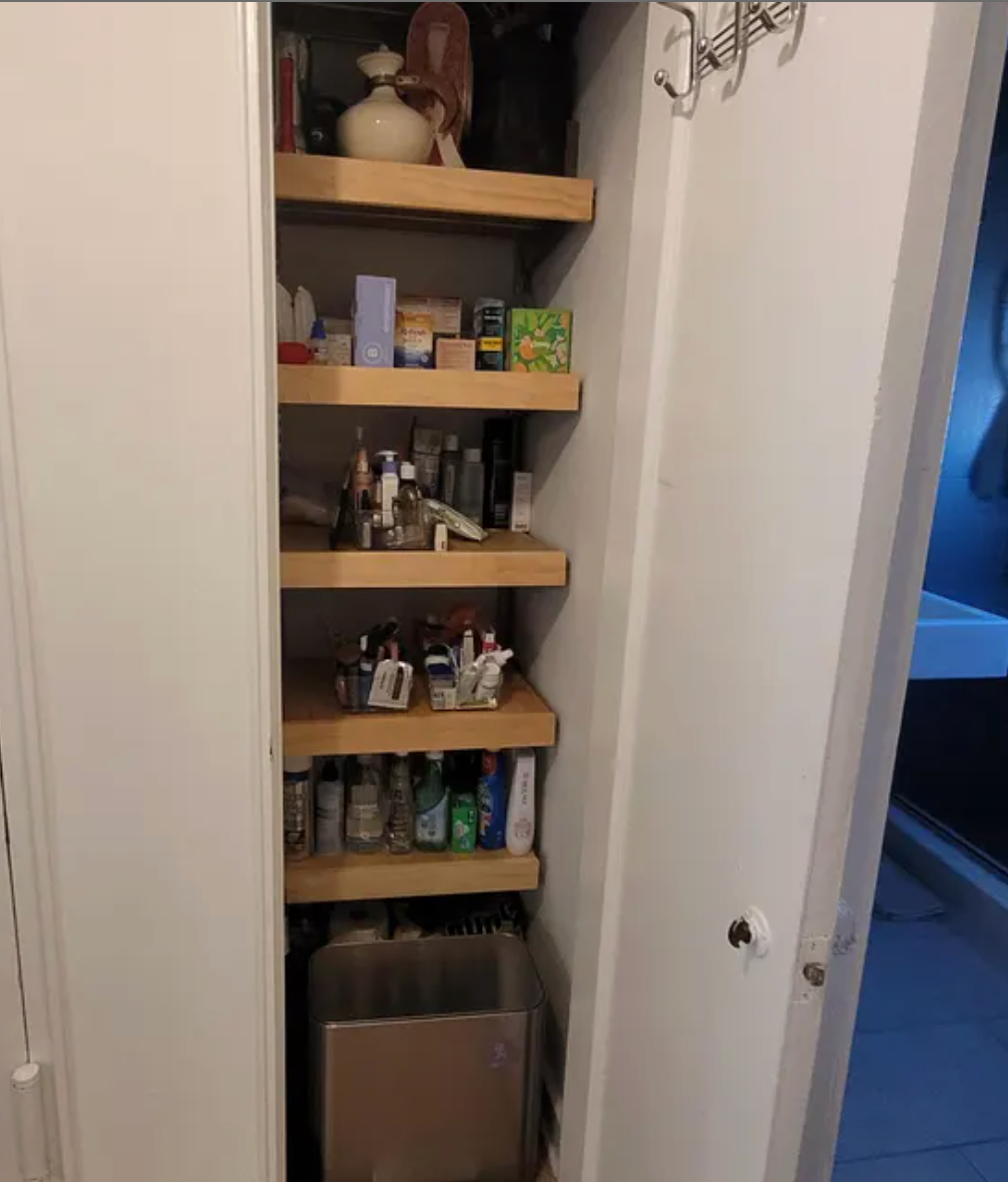 Wood Shelf Cover  - Natural Stain Color