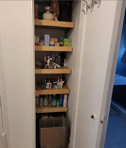 Wood Shelf Cover  - Natural Stain Color