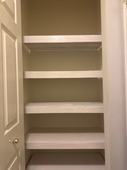 Wood Shelf Cover  - Classic White Stain Color