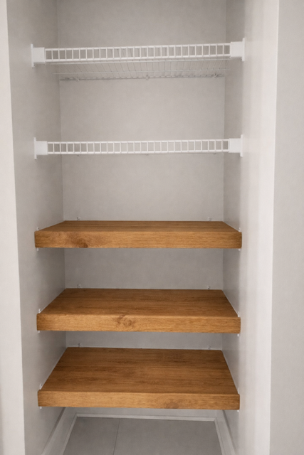 Wood Shelf Cover - Golden Oak Stain Color